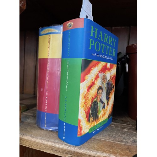 9 - Two Harry Potter first editions; Harry Potter and the Half Blood Prince (with error on page 99) and ... 