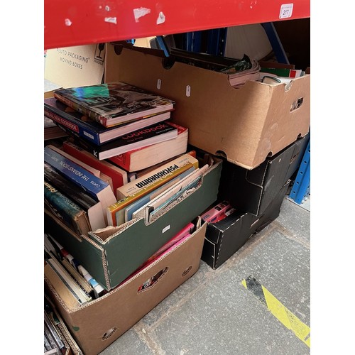 217 - 5 boxes of books.