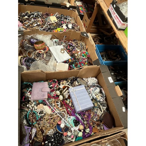 197 - Three boxes of mixed costume jewellery, over 22kg in total.