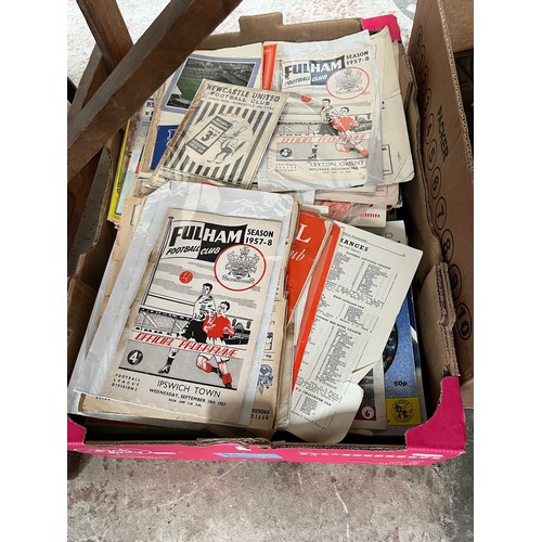 1045 - A box of approx 450 football programmes from the 1940s to 1990s, covering all divisions and cups and... 