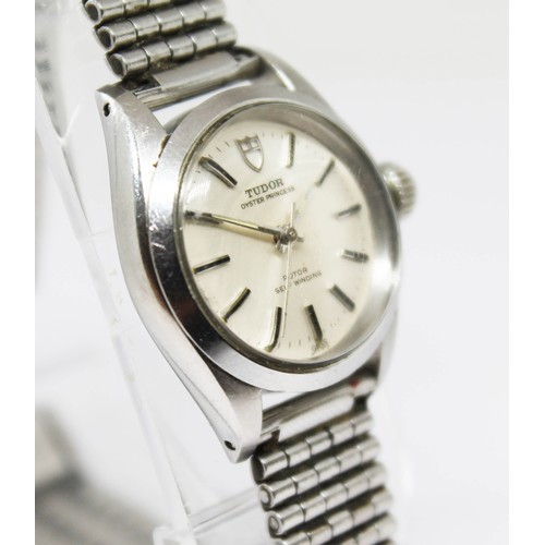 53 - A Rolex Tudor Oyster Princess stainless steel wristwatch, circa 1973, diam. 25mm, ref. 7614/0, cal. ... 