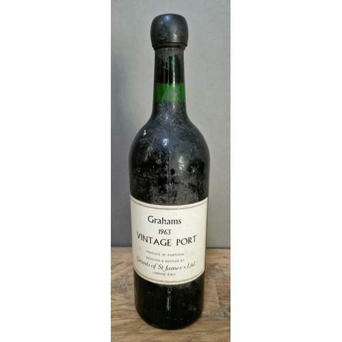 91 - A bottle of Grahams 1963 vintage port