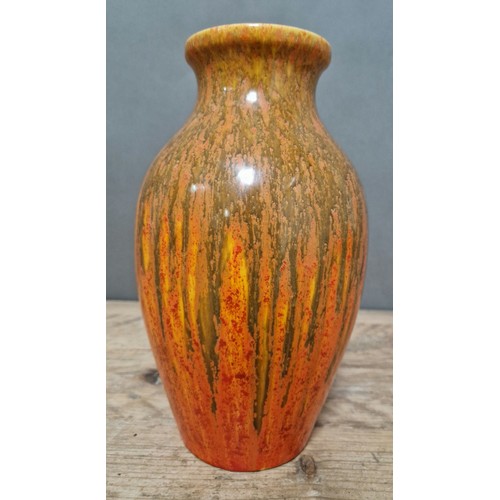 100 - A Royal Lancastrian vase, 25cm height