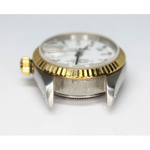 43 - A Rolex Lady-Datejust Oyster Perpetual gold and stainless steel wristwatch, circa 1991, case diam. 2... 