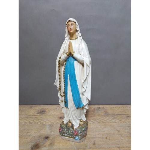 148 - A plaster church Mary statue, height 61cm.