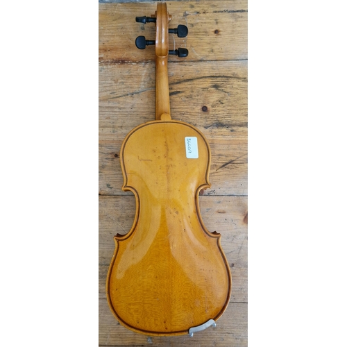 198 - A 20th century Romanian violin, made in the workshop of Andreas Leller for Stentor Music Co Ltd, two... 