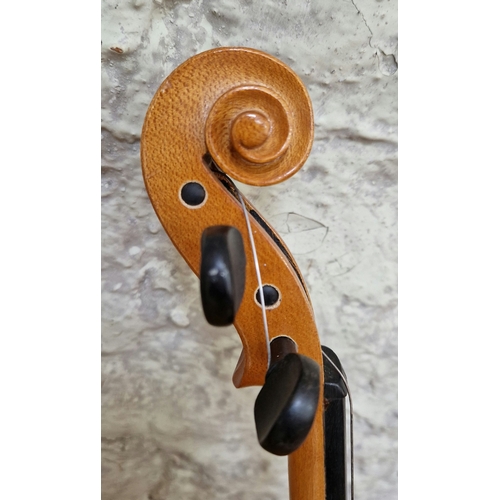 198 - A 20th century Romanian violin, made in the workshop of Andreas Leller for Stentor Music Co Ltd, two... 