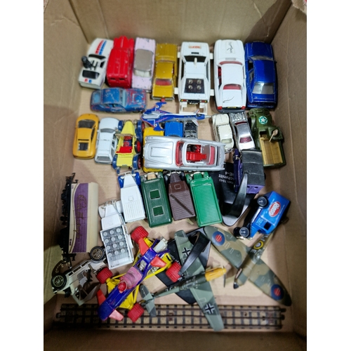 242 - A box of assorted diecast to include Corgi & Dinky etc.