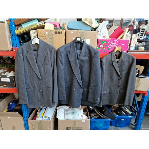 157 - 2 gents suits and a jacket.