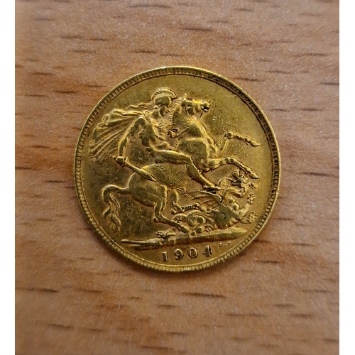 66 - Edward VII sovereign, 1904.