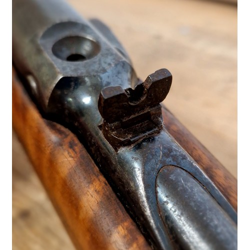 12 - A B.S.A. .22 calibre air rifle, 111cm long. (BUYER MUST BE 18 YEARS OLD OR ABOVE AND PROVIDE PHOTO I... 