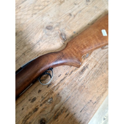 12 - A B.S.A. .22 calibre air rifle, 111cm long. (BUYER MUST BE 18 YEARS OLD OR ABOVE AND PROVIDE PHOTO I... 