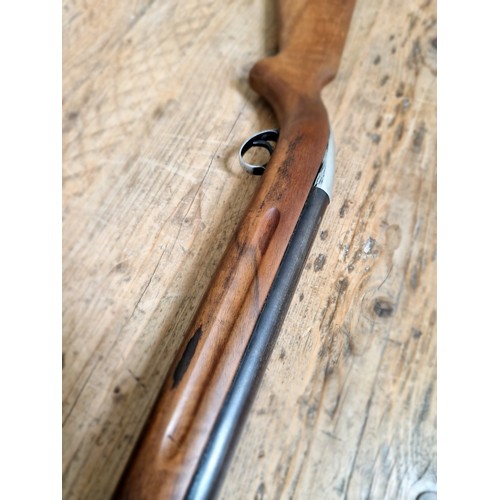 12 - A B.S.A. .22 calibre air rifle, 111cm long. (BUYER MUST BE 18 YEARS OLD OR ABOVE AND PROVIDE PHOTO I... 