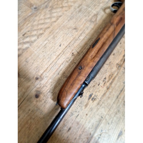 12 - A B.S.A. .22 calibre air rifle, 111cm long. (BUYER MUST BE 18 YEARS OLD OR ABOVE AND PROVIDE PHOTO I... 