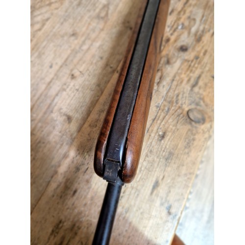 12 - A B.S.A. .22 calibre air rifle, 111cm long. (BUYER MUST BE 18 YEARS OLD OR ABOVE AND PROVIDE PHOTO I... 