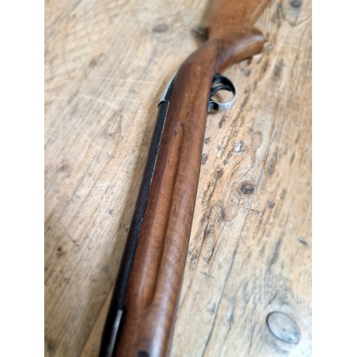 12 - A B.S.A. .22 calibre air rifle, 111cm long. (BUYER MUST BE 18 YEARS OLD OR ABOVE AND PROVIDE PHOTO I... 