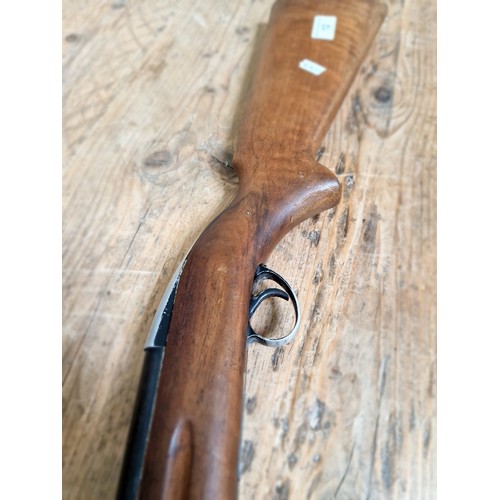 12 - A B.S.A. .22 calibre air rifle, 111cm long. (BUYER MUST BE 18 YEARS OLD OR ABOVE AND PROVIDE PHOTO I... 