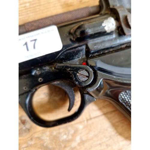 17 - A Webley & Scott Hurricane .22 calibre air pistol, 28cm long. (BUYER MUST BE 18 YEARS OLD OR ABOVE A... 