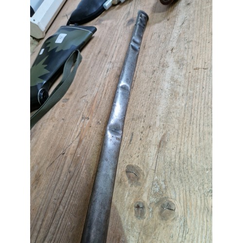 71 - A late 19th century Lancashire artillery sword, makers mark 