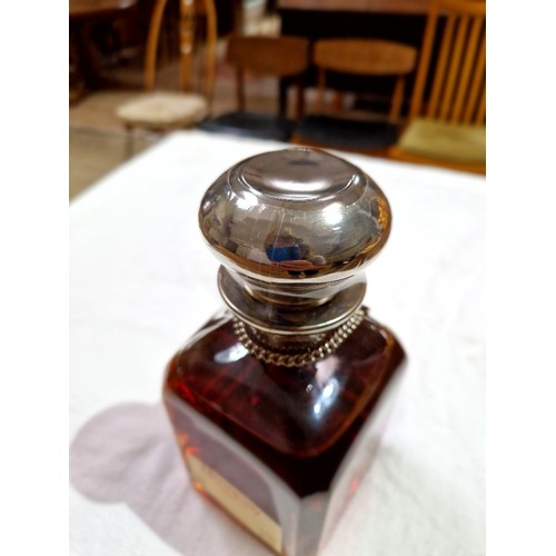 93 - A bottle of Hennessy Cognac, Decanter, 40% vol, 70cl, in a book style blue presentation case.