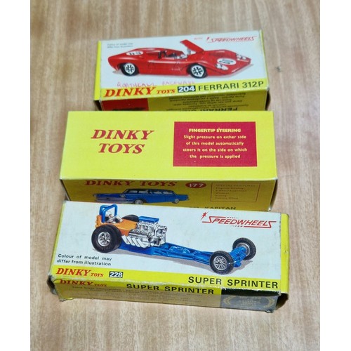 232 - 19 boxed die cast model vehicles by Dinky, Corgi, Spot-On etc.