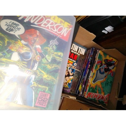 45 - A box of assorted comics to include Marvel & DC etc.