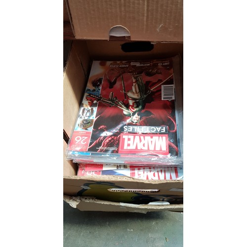 75 - 2 boxes of Marvel Factfiles, sealed