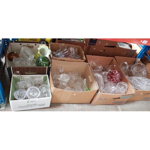 131 - 6 boxes of glassware, etc.