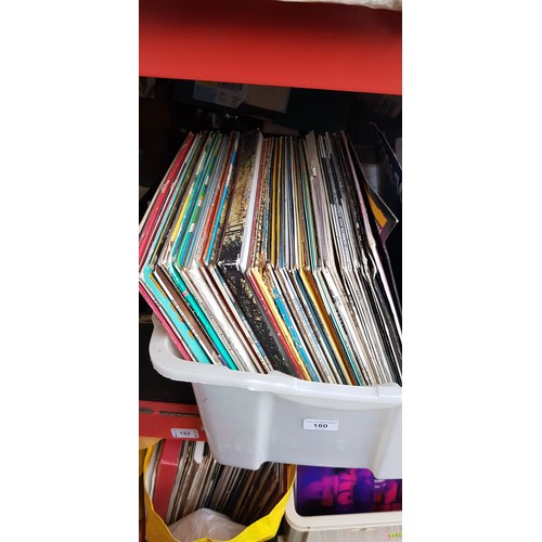 180 - A box of LPs.