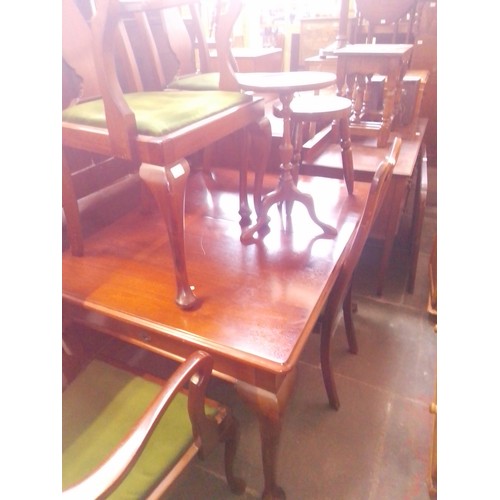 912 - Various items of furniture; an Edwardian inlaid mahogany dressing table, oak nest of tables, 1920s m... 