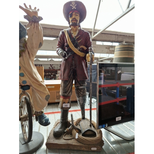 280 - A modern sculpture of a pirate.