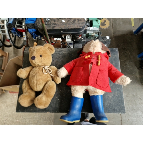 298 - A vintage Gabrielle Paddington bear teddy and one other vintage teddy.