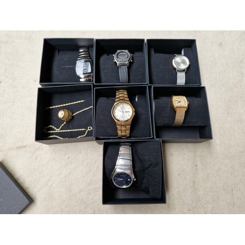 992 - 7 various watches, boxed.