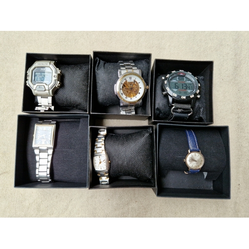 994 - 6 various watches, boxed.