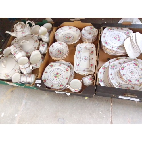 700 - 3 boxes of Royal Albert fine bone chine - appx 75 pieces