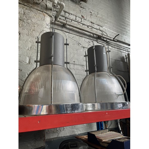 111 - A pair of industrial lights.