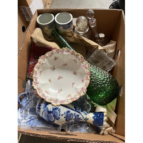 208 - 14 boxes of miscellaneous items including ceramics, ornaments, glassware, pictures, etc.