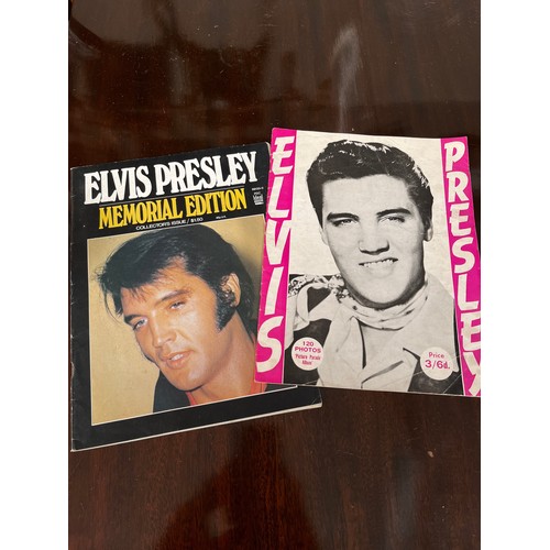 42 - A mixed lot of ephemera including Elvis Presley scrapbook, autograph book, Moulin Rouge programme, p... 