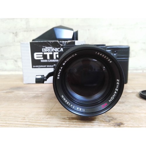 6 - A Zenza Bronica ETR S medium format SLR camera serial no. 7131885, with Zenzanon MC 1:3.6 f=150mm le... 