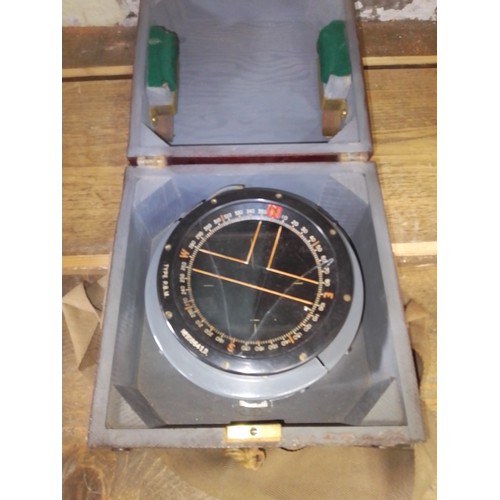 26 - An WW2 RCAF type P8 compass, the top rim marked No158641.D, plaque marked 'The Ontario Hughes Owens ... 