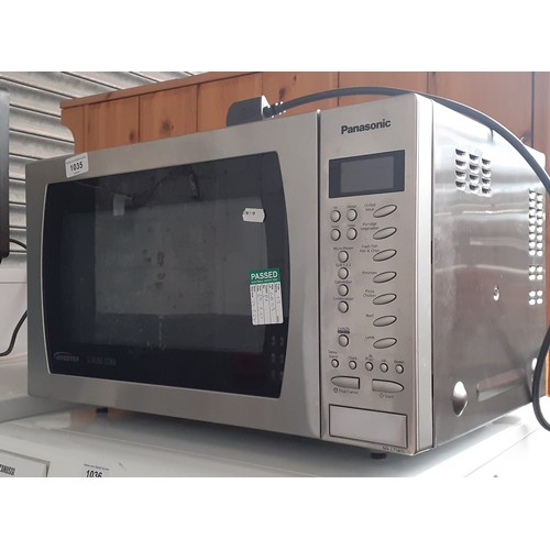 1035 - A Panasonic Inverter Slimline Combi microwave oven.