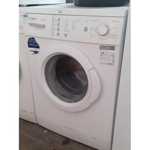 1038 - A Bosch Clasixx 6 VarioPerfect washing machine.