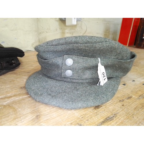 120 - A WW2 German Panzer M43 field cap.