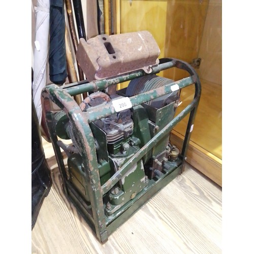 200 - A WWII era petrol generator.