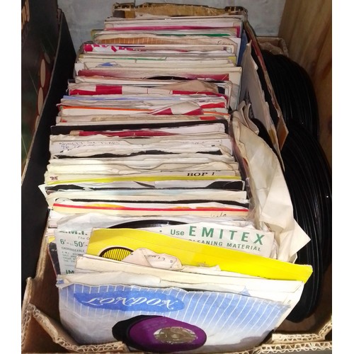 247 - A box of 45s, various genre, circa 1960s and later.