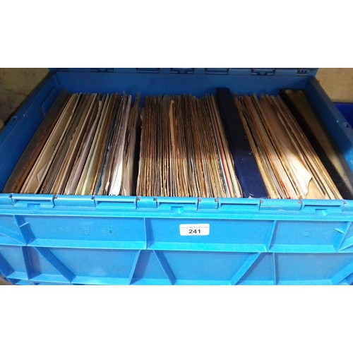 241 - A large box of LPs, various genre, circa 1960s and later.