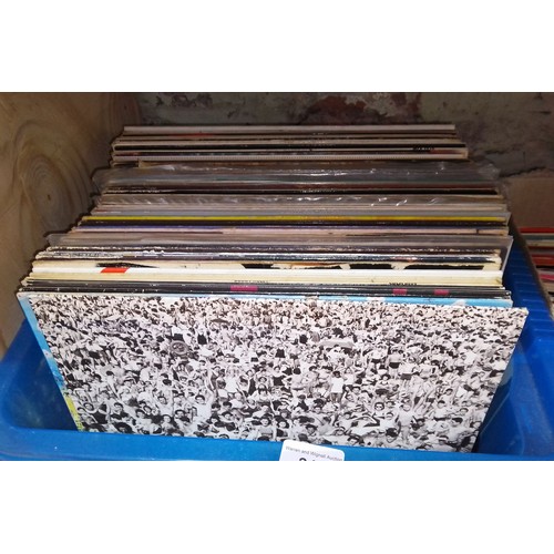 246 - A box of LPs to include Fleetwood Mac, Queen, Bob Marley, Beatles, Dexys Midnight Runners, AC DC, et... 