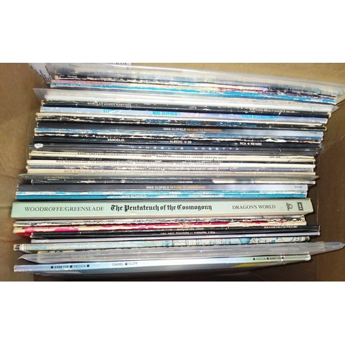 249 - A box of mainly prog rock LPs.