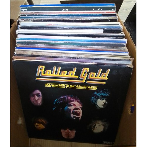 372 - A box of LPs.