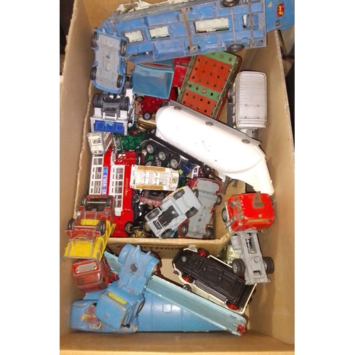 402 - A box of assorted die-cast model vehicles including Corgi, Lesney etc.